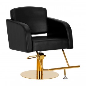 Hairdressing Chair GABBIANO TORINO GOLD Black